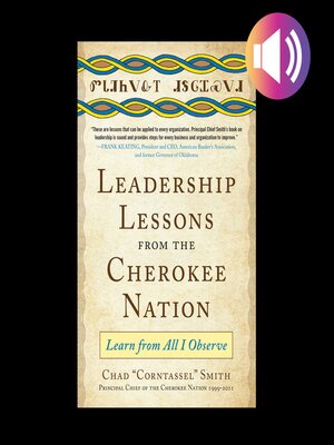 cover image of Leadership Lessons from the Cherokee Nation